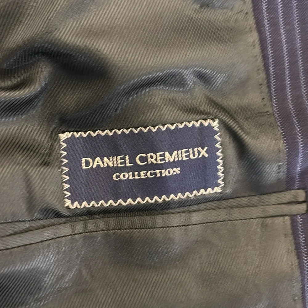 Loro Piano Blue Pinstripe Sport Jacket Blazer Men by Daniel‎ Cremieux Size 38S